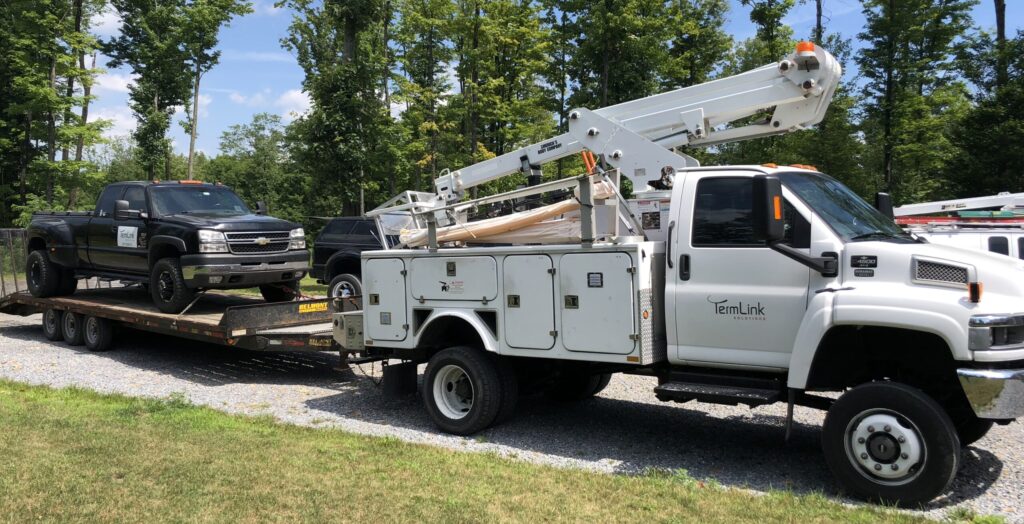 TermLink Solutions fiber crew preparing for rural installation