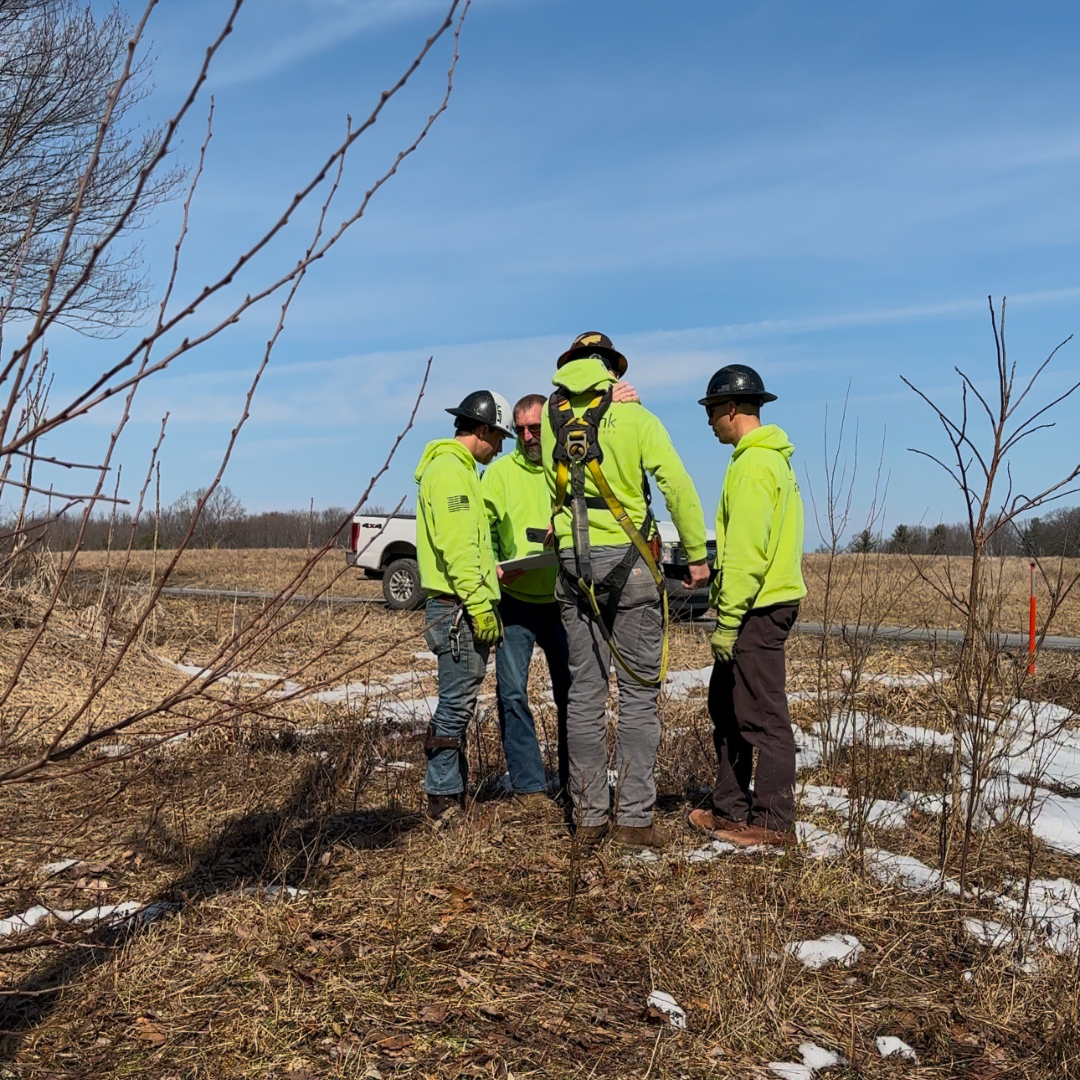 TermLink crew working on fiber installation in Indiana, PA