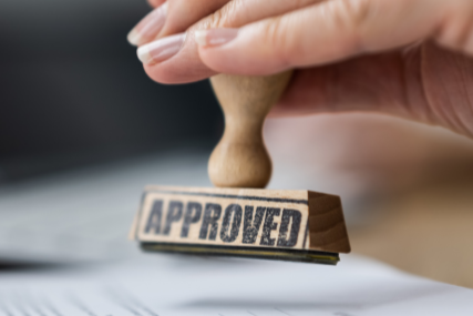 Government funding paperwork for fiber optic infrastructure project in progress