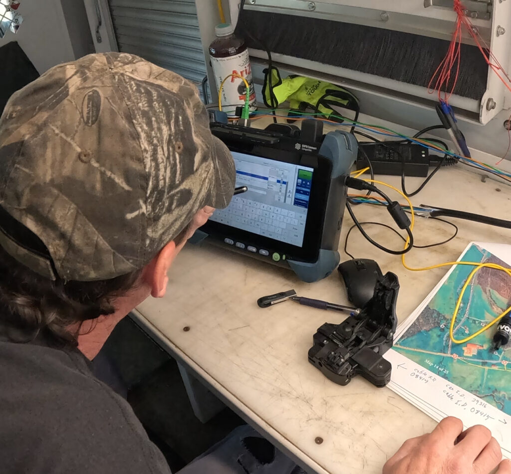 TermLink lineman solving utility clearance issues mid-install