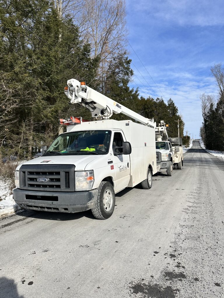 TermLink Solutions truck and crew reinforcing safety culture on fiber job sites.