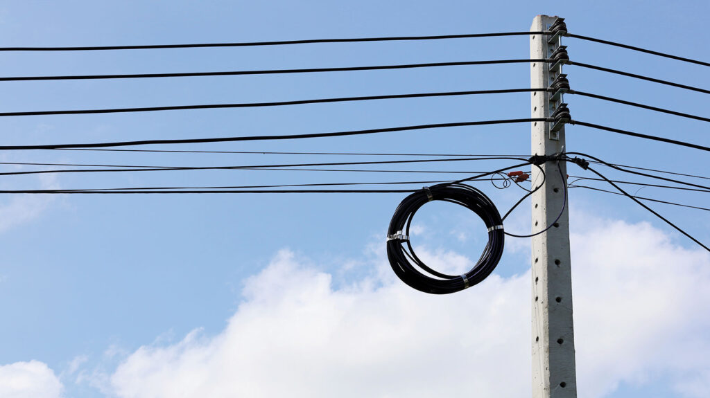 Fiber networks integrated with utility and energy grid systems.