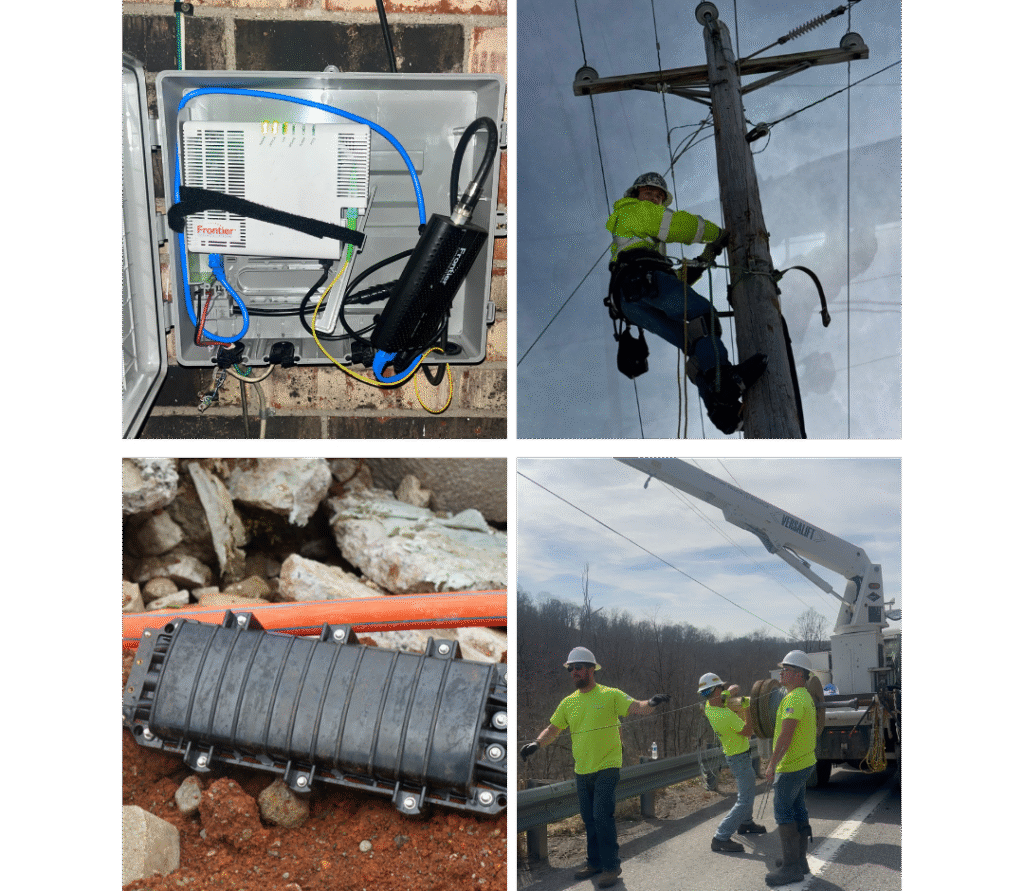 Examples of field vulnerabilities in fiber networks including cabinets, aerial lines, and splice points.